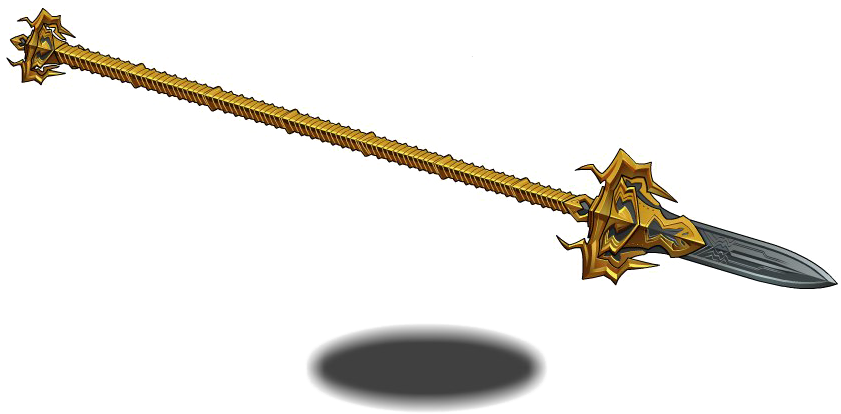 Ornate Golden Spear Shadow