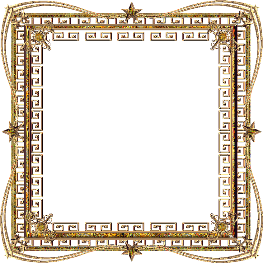 Ornate_ Golden_ Square_ Frame