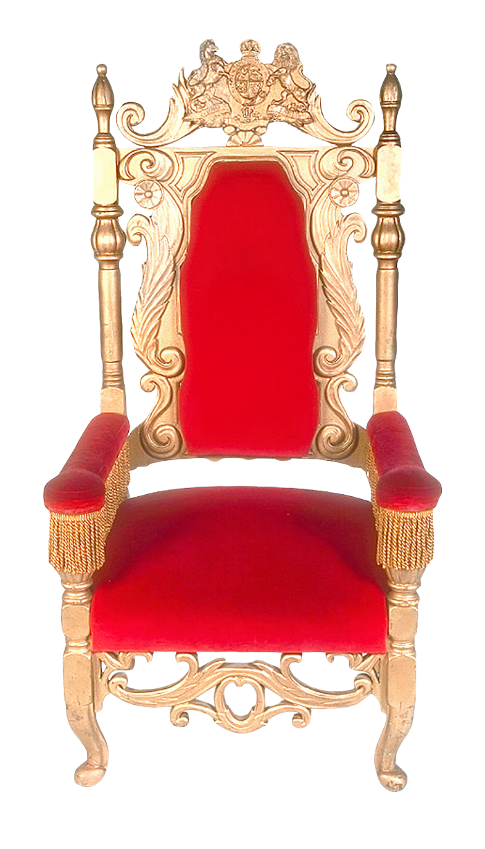 Ornate Golden Throne Chair