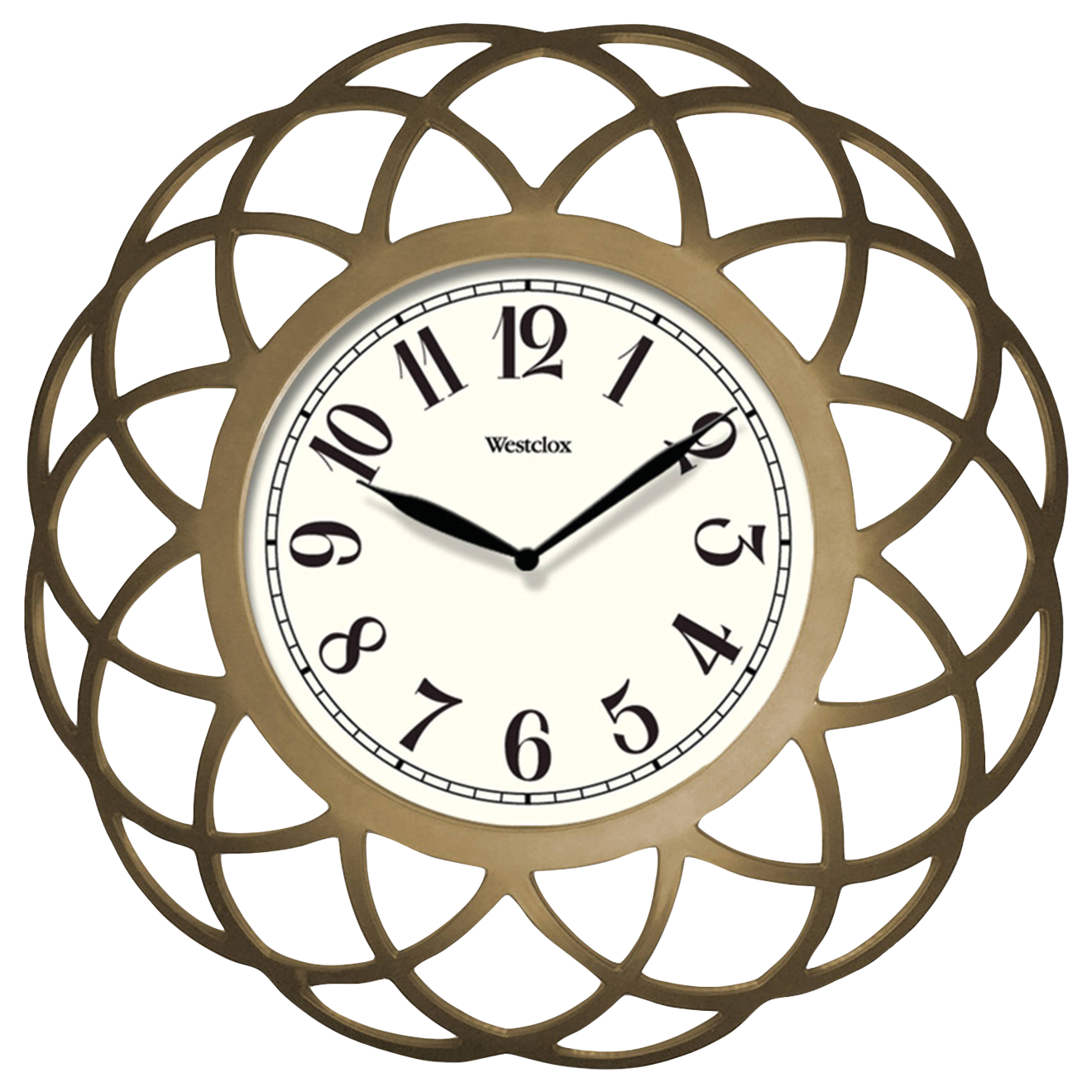 Ornate Golden Wall Clock