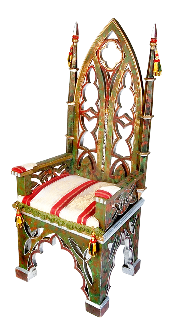 Ornate Gothic Throne Chair.png