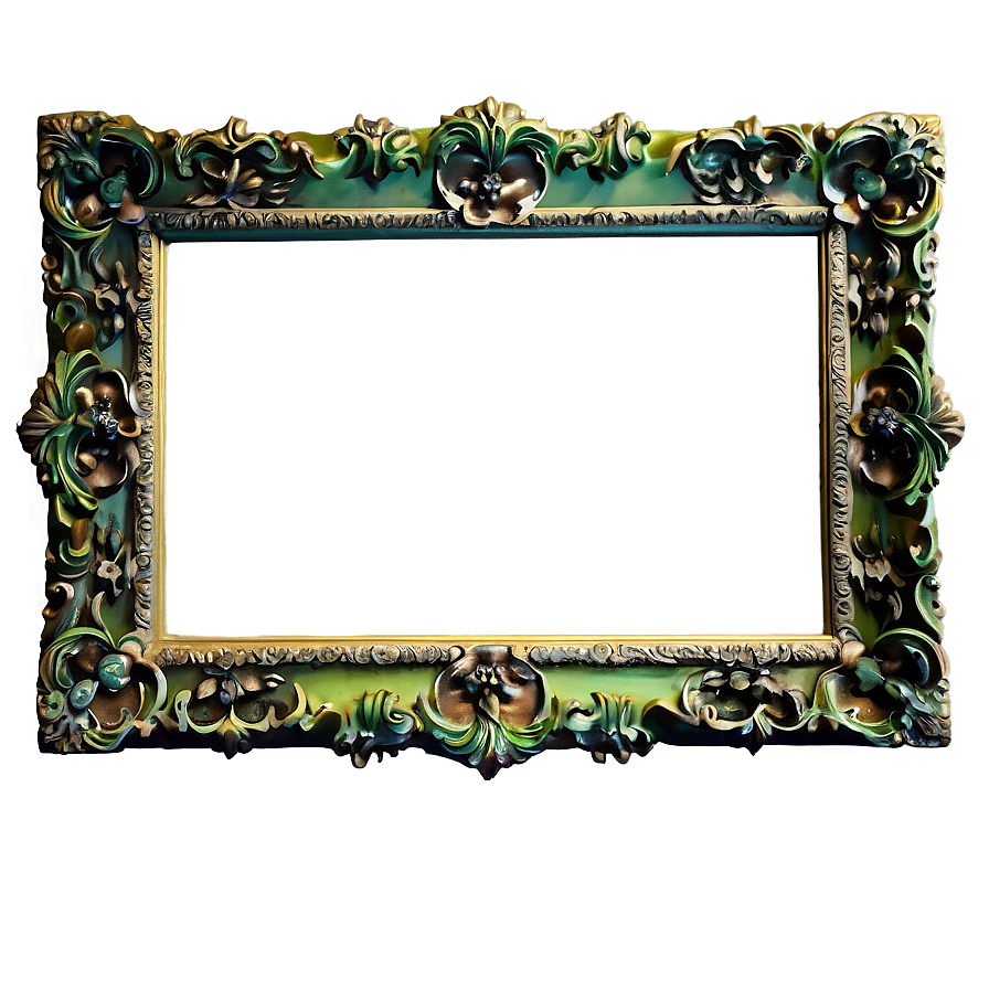 Ornate Green Frame Png 38