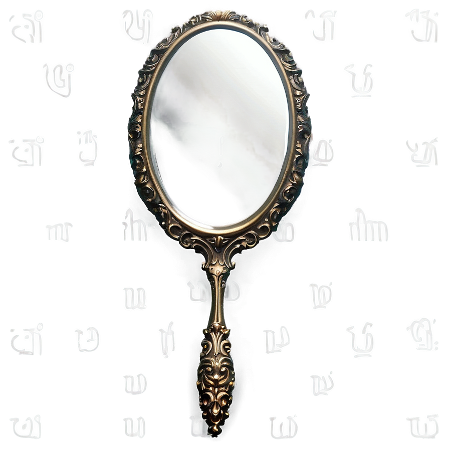 Ornate Hand Mirror Png 06212024