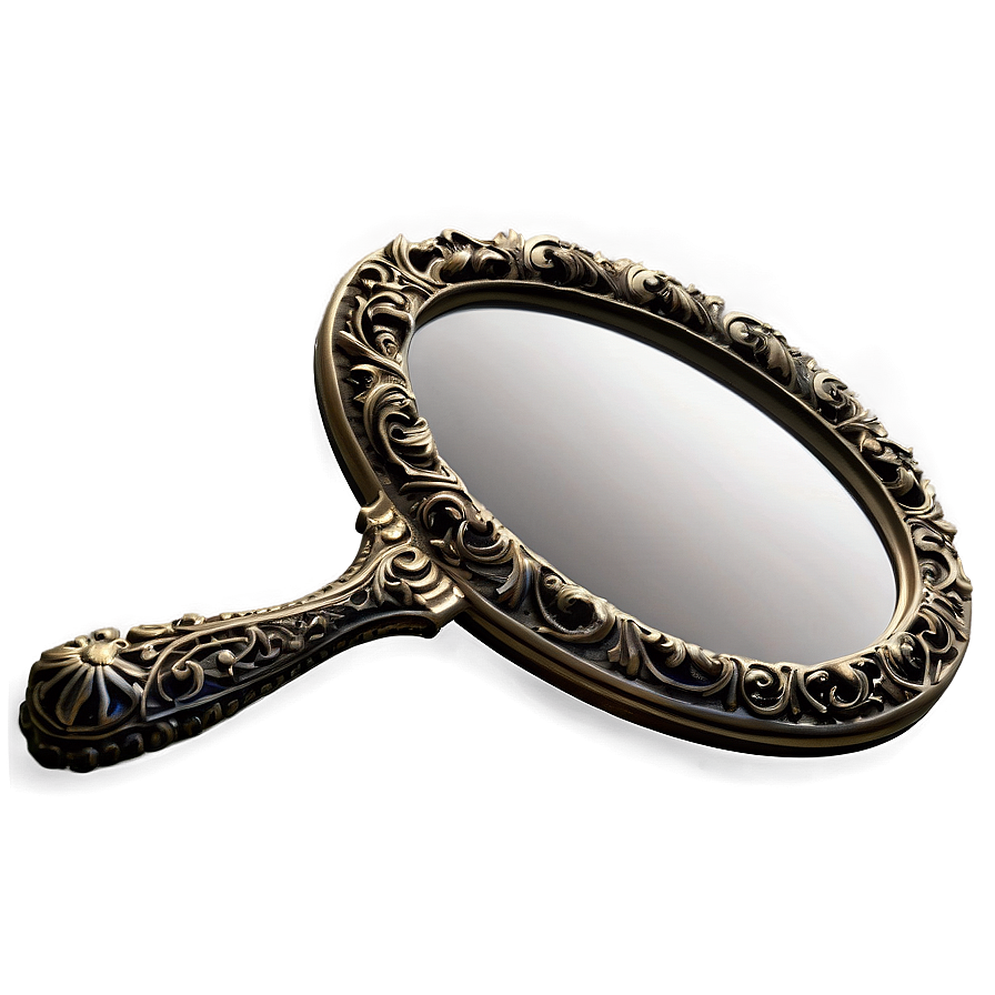 Ornate Hand Mirror Png 06212024