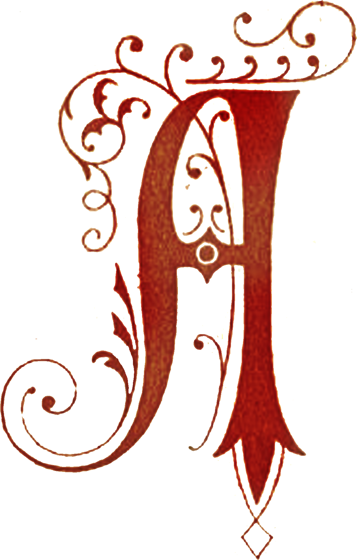 Ornate Letter A Design