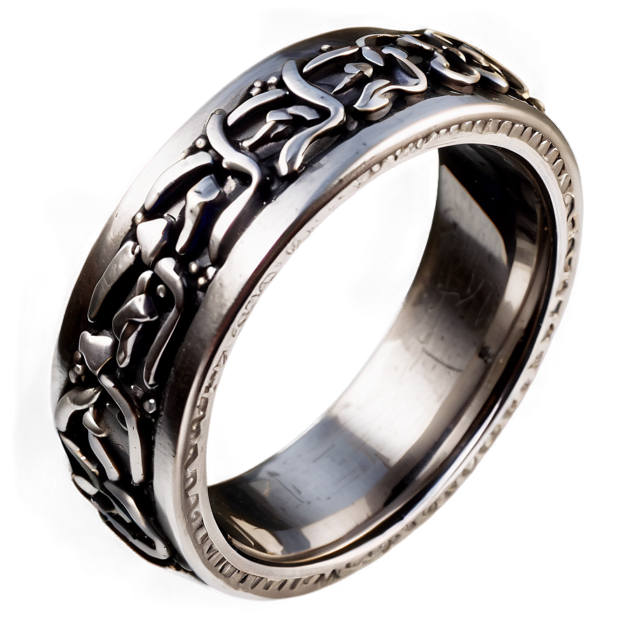 Ornate Metal Ring Png 06282024