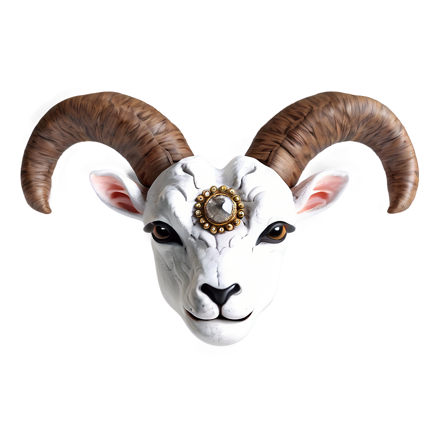 Ornate Ram Head Jewelry Png Xpi83