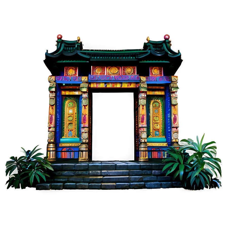 Ornate Temple Doorway Png Pwr24