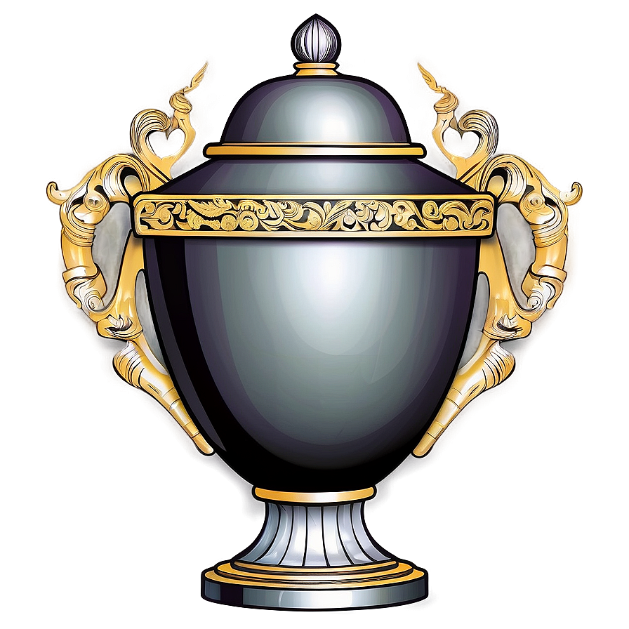 Ornate Urn Illustration Png Qye