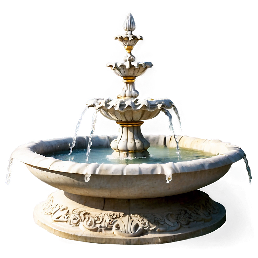 Ornate Victorian Fountain Png Gpj