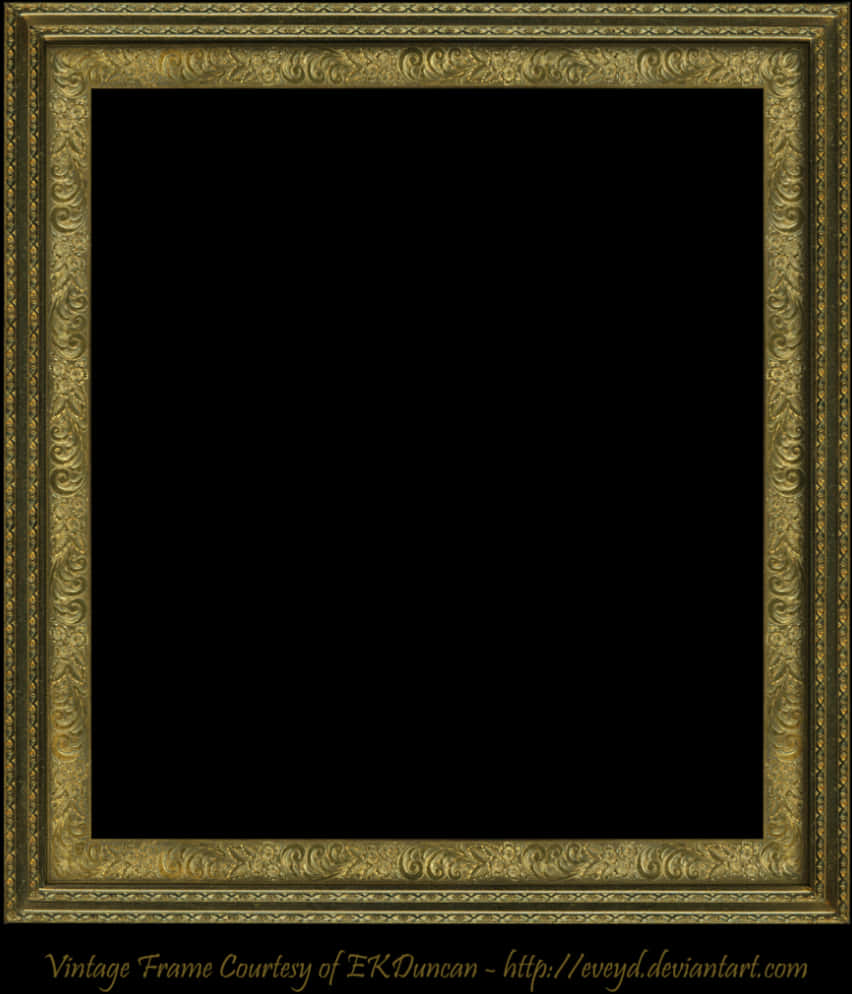 Ornate Vintage Frame Black Square