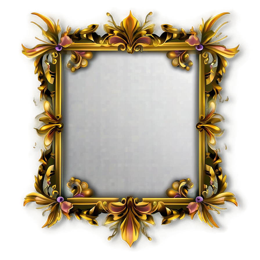 Ornate Wedding Frame Png Olv