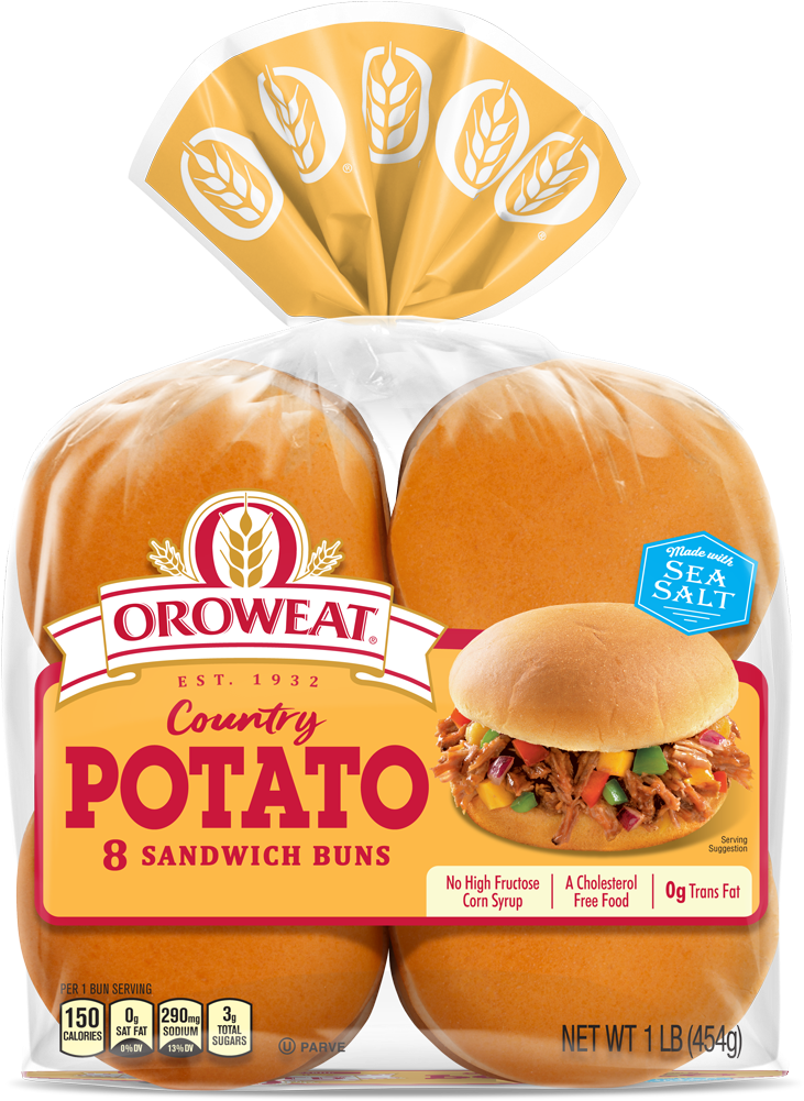 Oroweat Country Potato Sandwich Buns Package