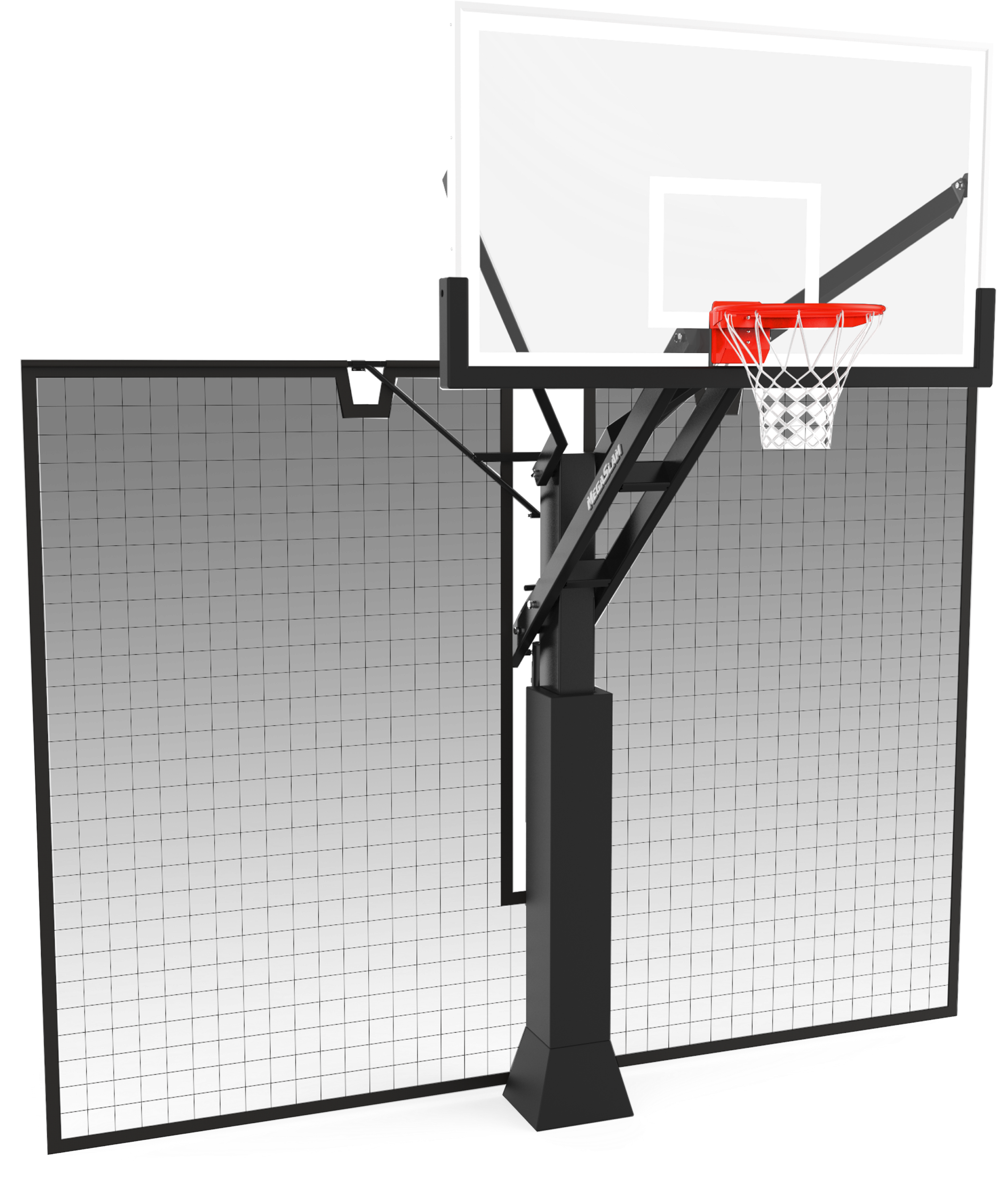 Outdoor Basketball Hoopwith Net Barrier