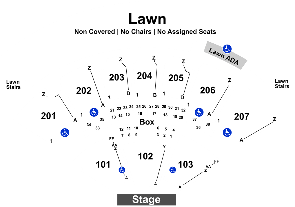 Outdoor Concert Seating Chart