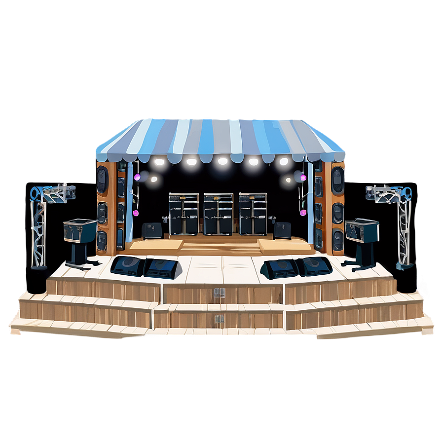 Outdoor Concert Stage View Png Qeo31