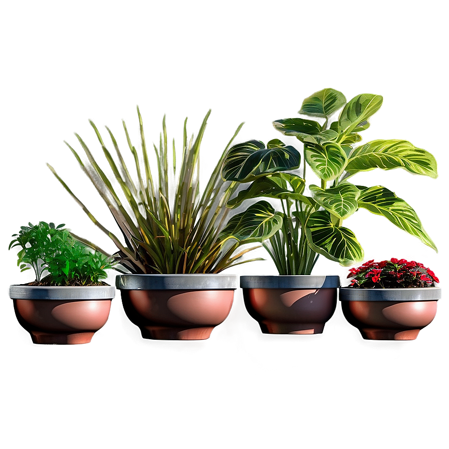 Outdoor Garden Potted Plants Png 06122024