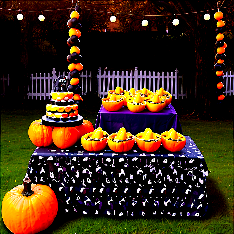 Outdoor Halloween Party Setup Png 84