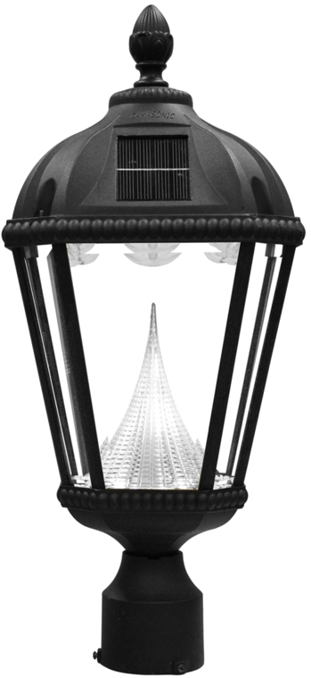 Outdoor Lamp Post With Bridge Reflection