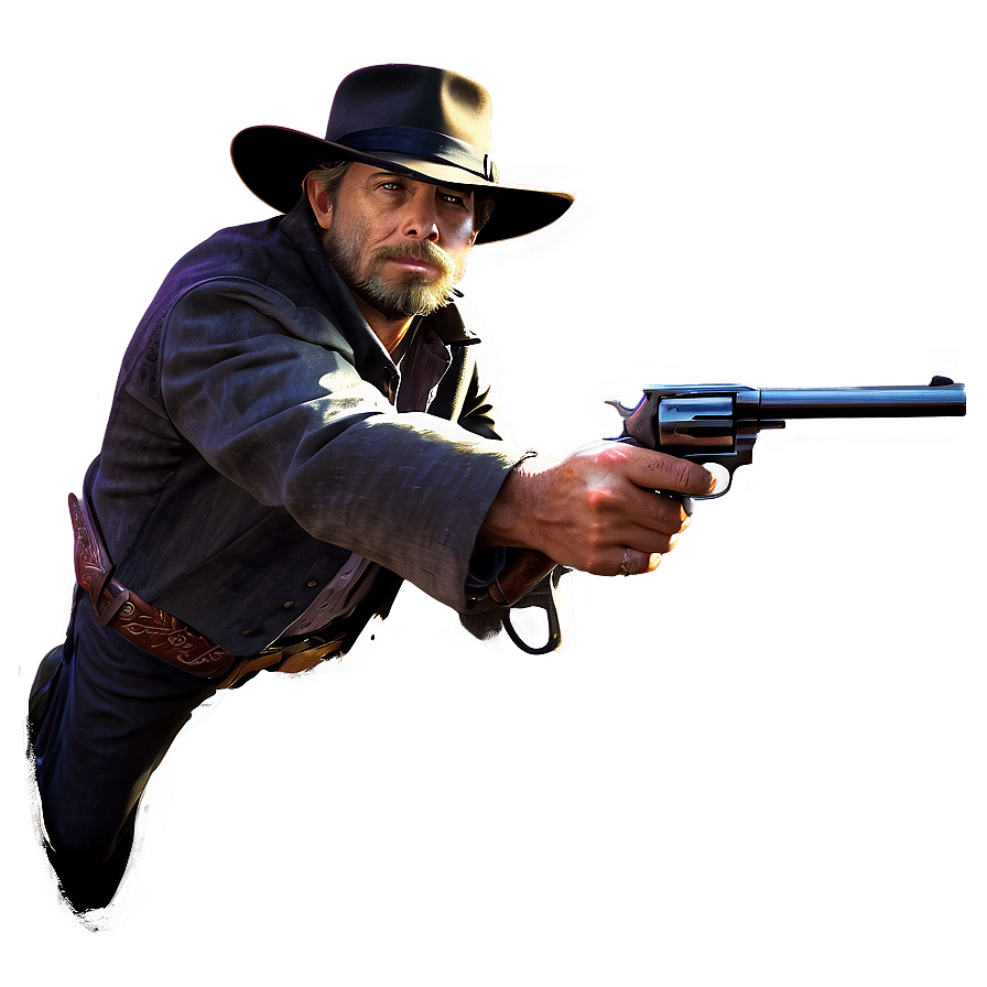 Outlaw Gunslinger Art Png Yyn