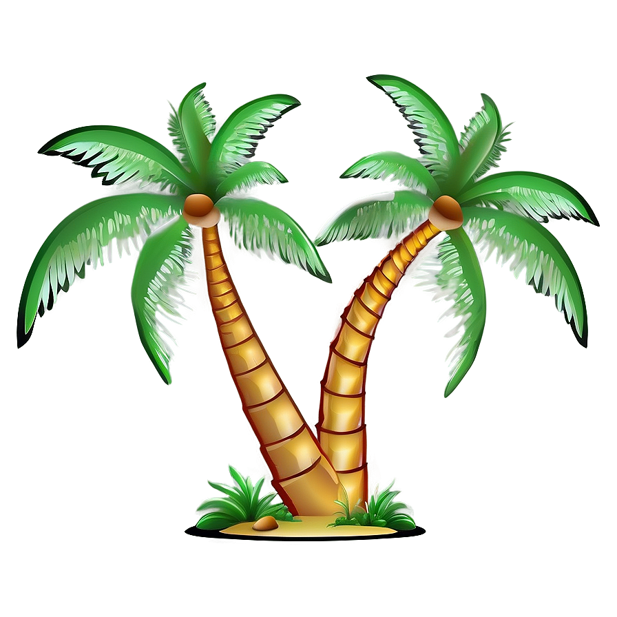 Outline Of Palm Trees Png Noj