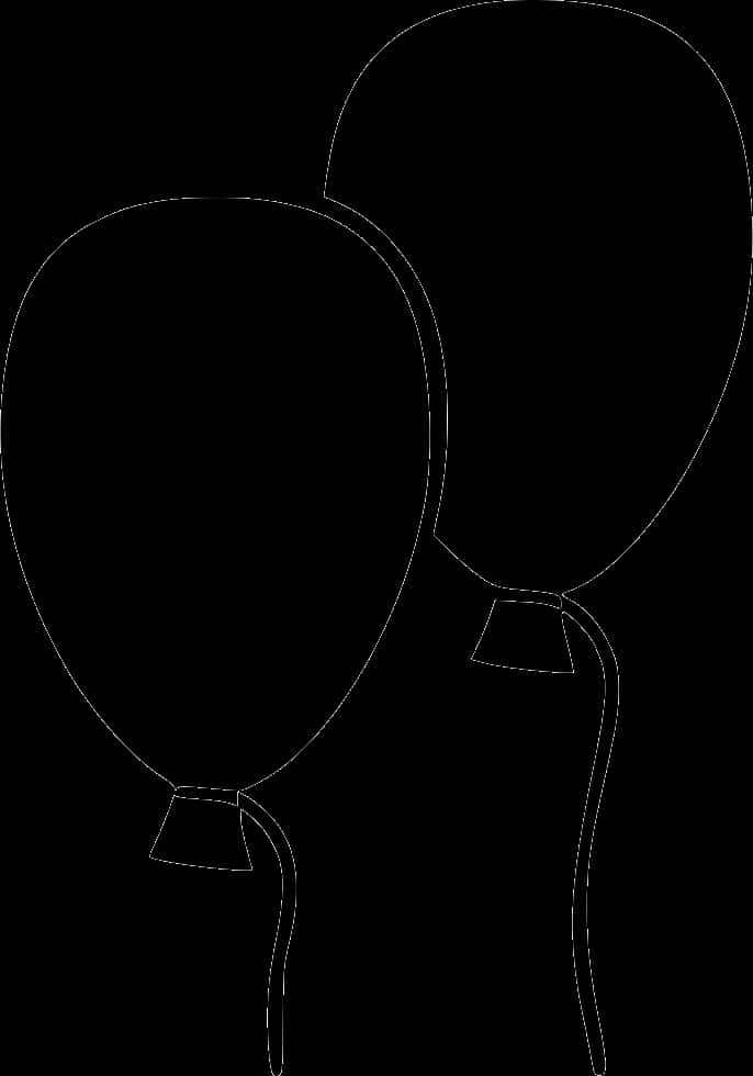 Outlined Balloons Graphic