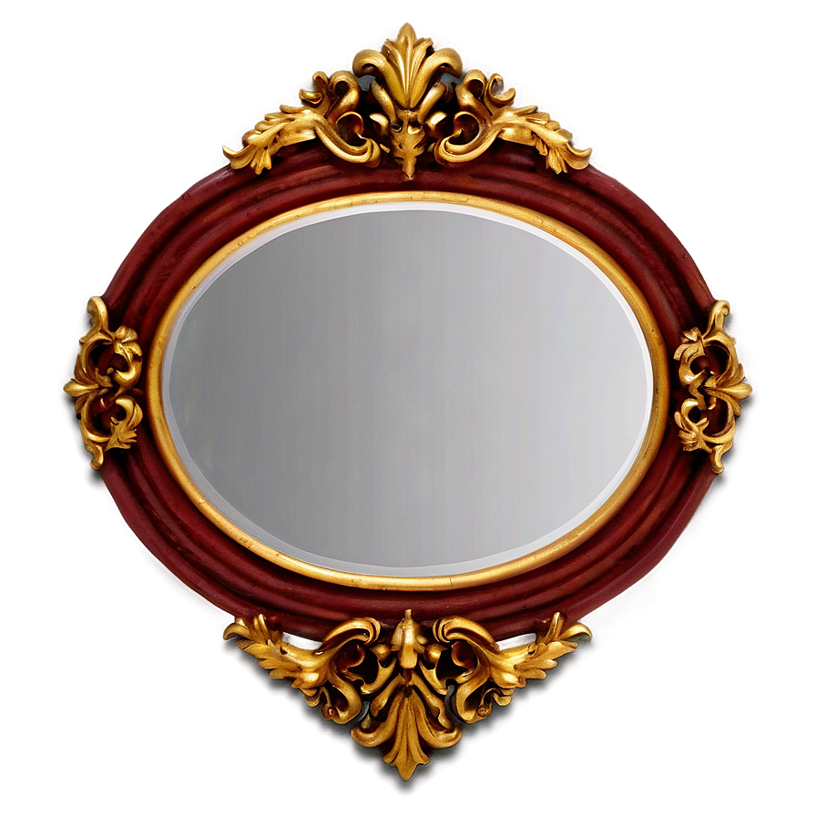 Oval Mirror Frame Png 06212024