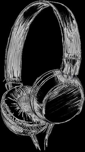 Over Ear Headphones Sketch