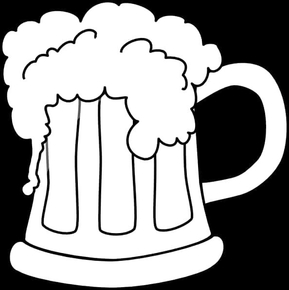 Overflowing Beer Mug Clipart