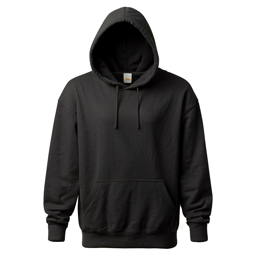 Oversized Black Hoodie Png 19