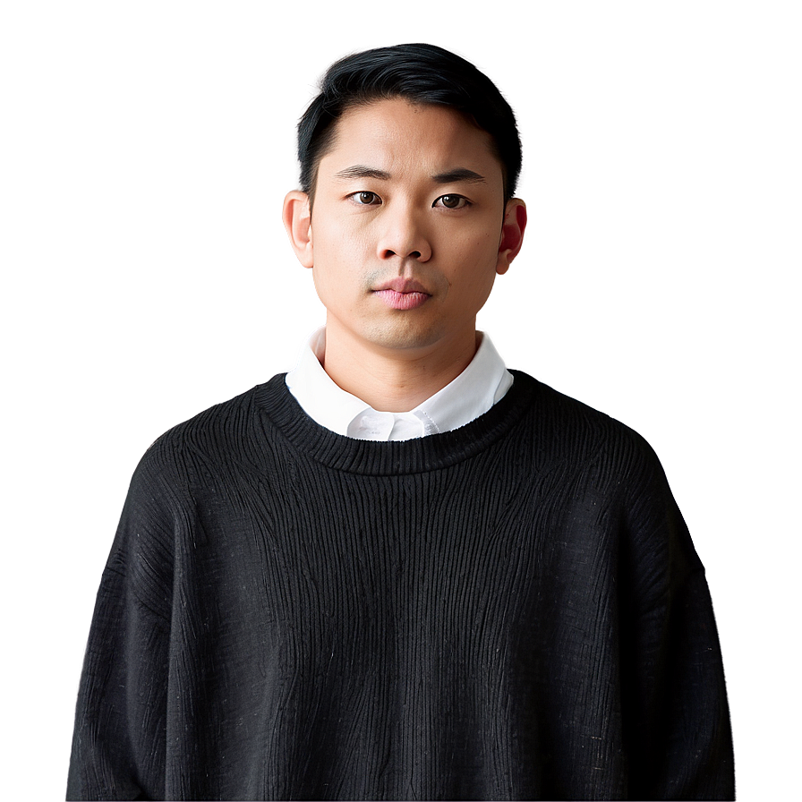 Oversized Black Sweater Png 12