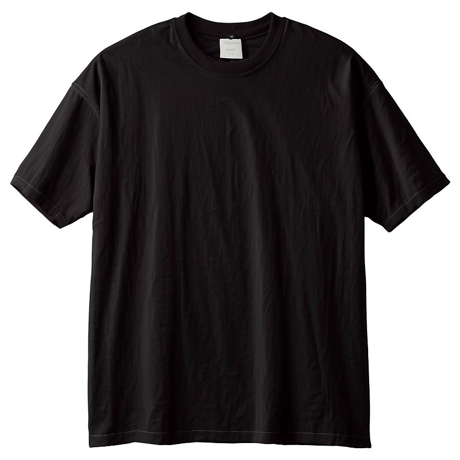 Oversized Black T Shirt Png 05252024