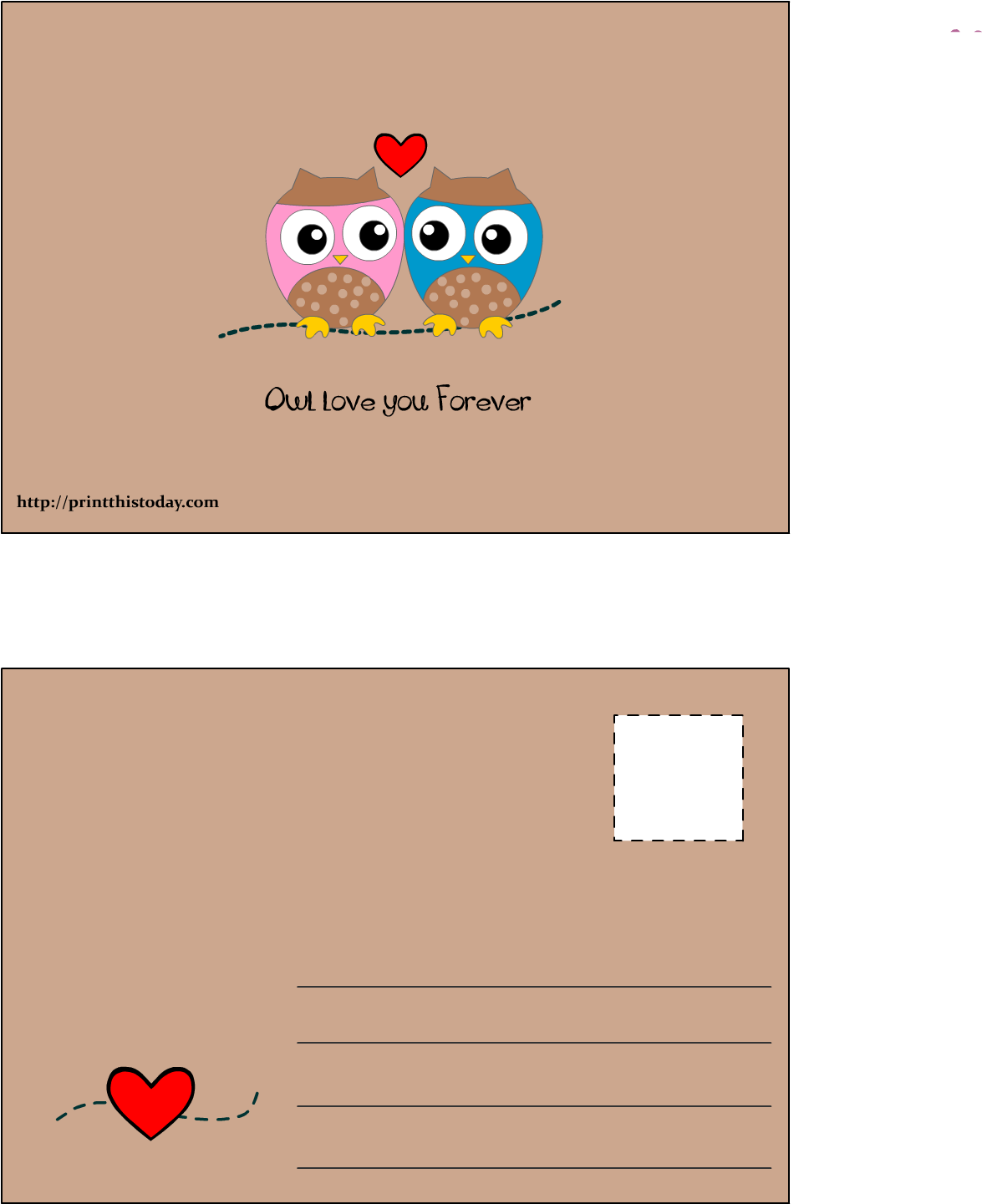 Owl Love You Forever Postcard