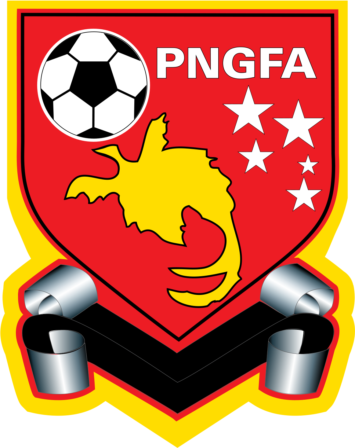 P N G F A Soccer Crest