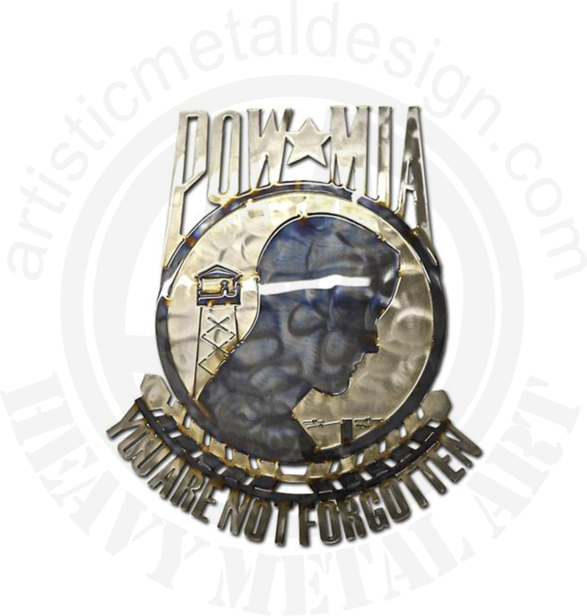 P O W M I A Emblem Metal Design