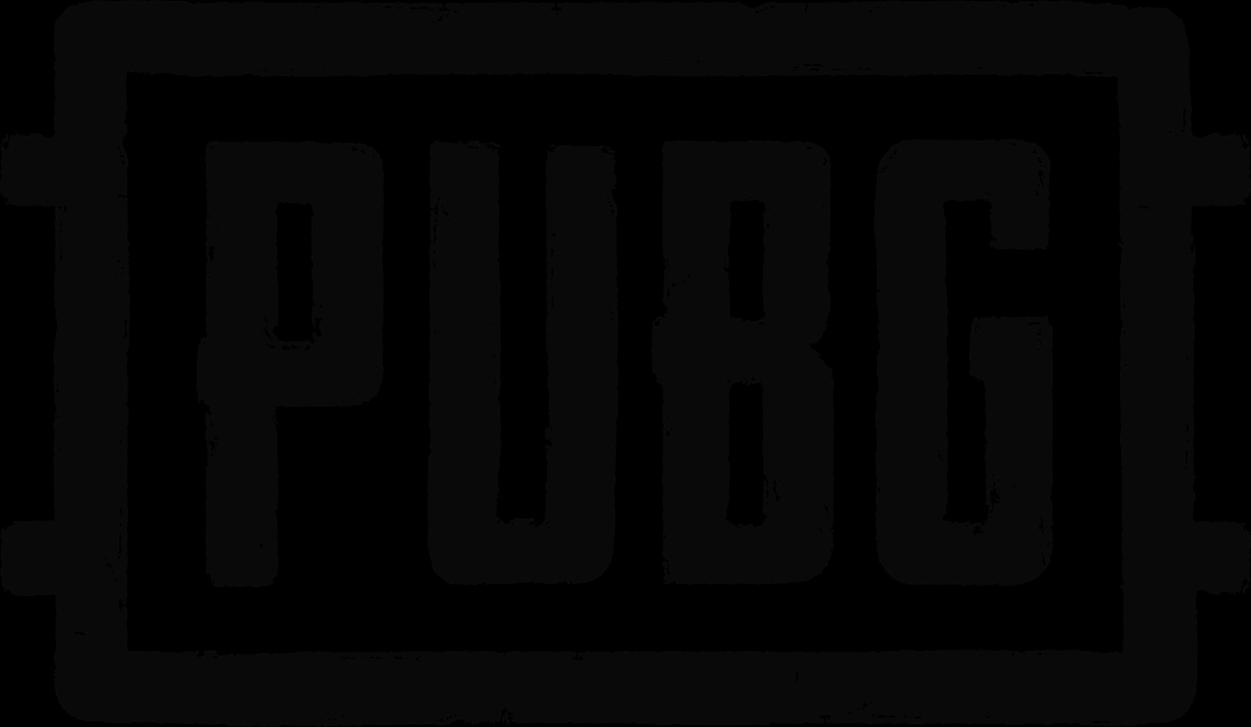 P U B G Game Logo Black Background