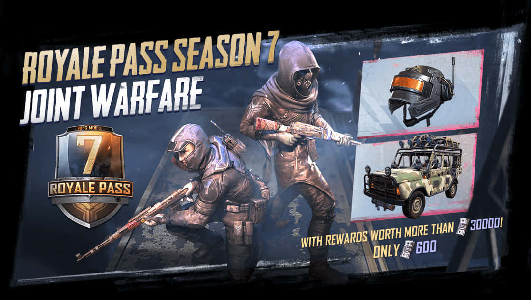 P U B G_ Royale_ Pass_ Season7_ Joint_ Warfare_ Promotional_ Banner