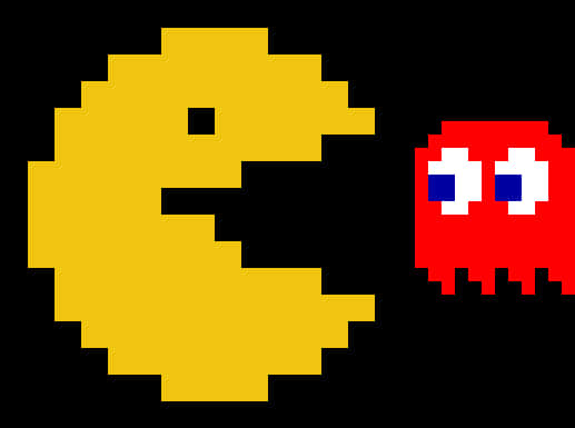 Pacmanand Ghost Retro Gaming