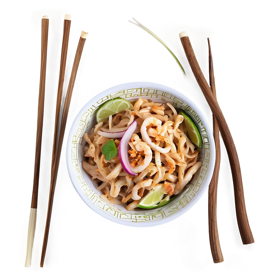 Pad Thai Noodle Bowl Png Iir13