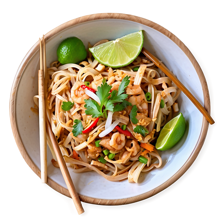 Pad Thai With Homemade Noodles Png Jnq96