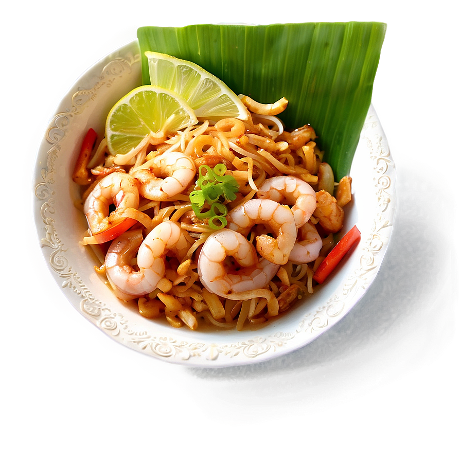 Pad Thai With Squid Png Bkm