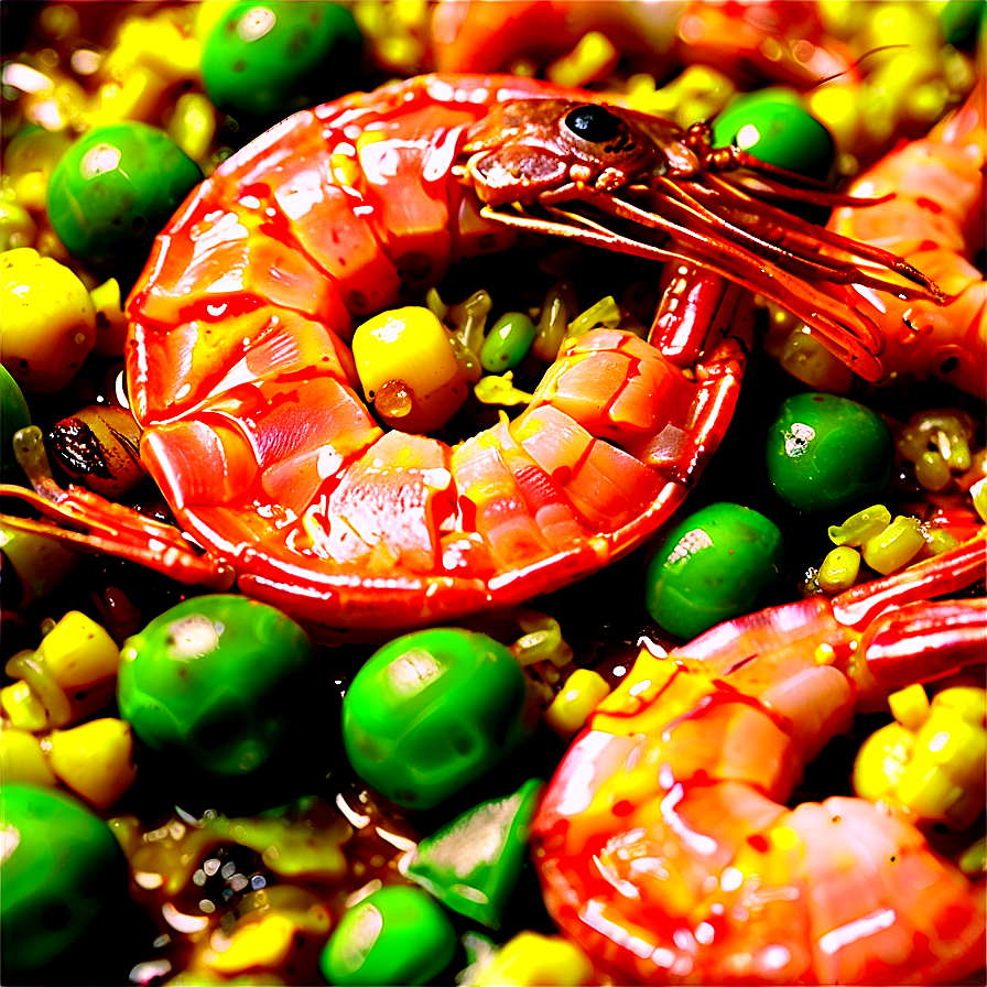 Paella With Peas And Shrimp Png 06252024