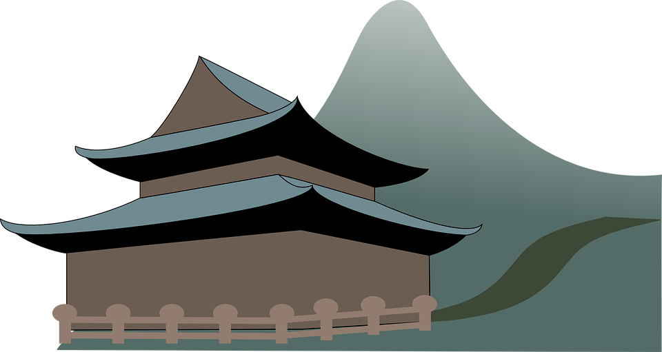 Pagoda Silhouette Vector