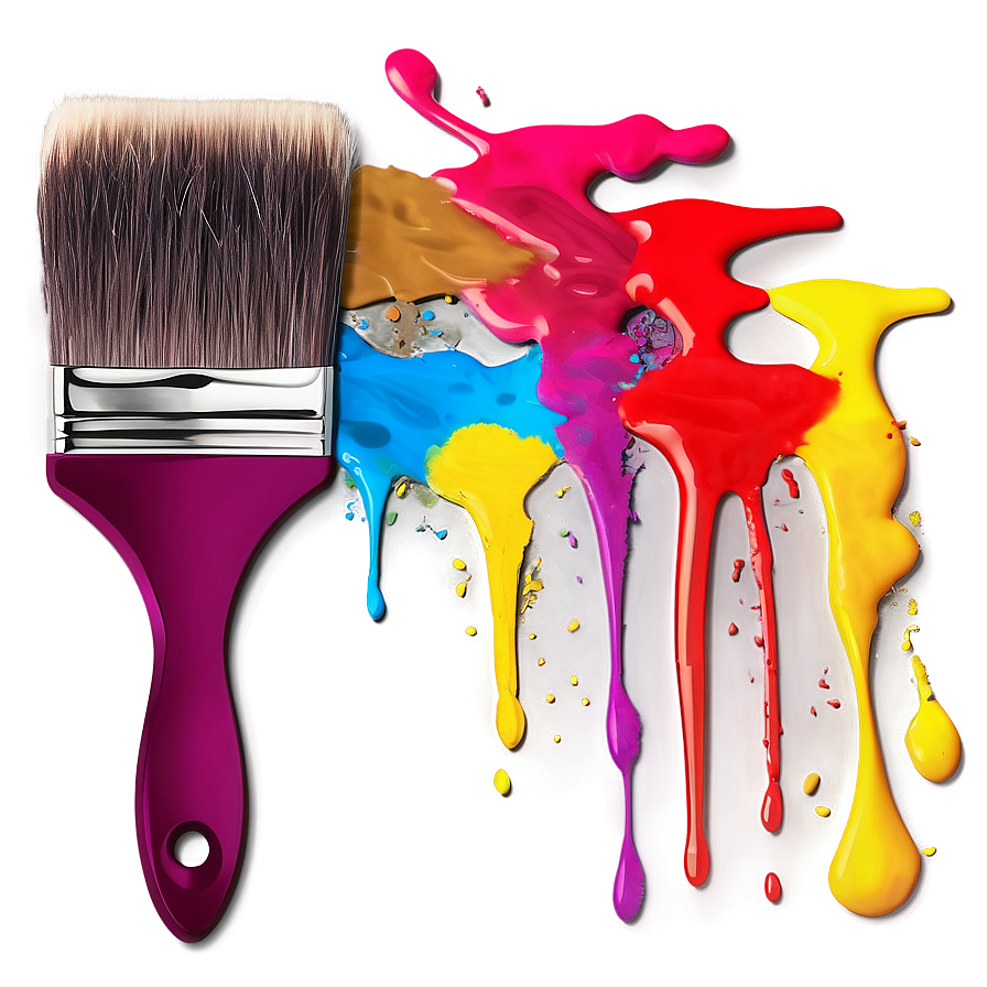 Paint Brush With Paint Png 05042024