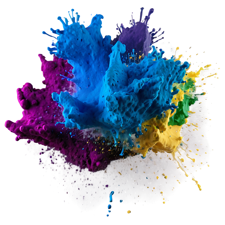 Paint Powder Burst Png 26