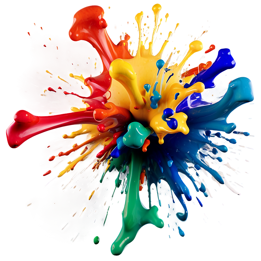 Paint Splash Explosion Png 05242024