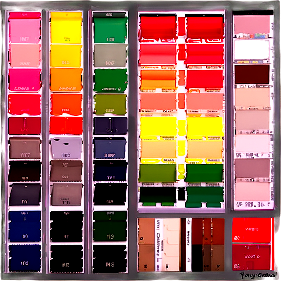 Paint Swatch Collection Png 57