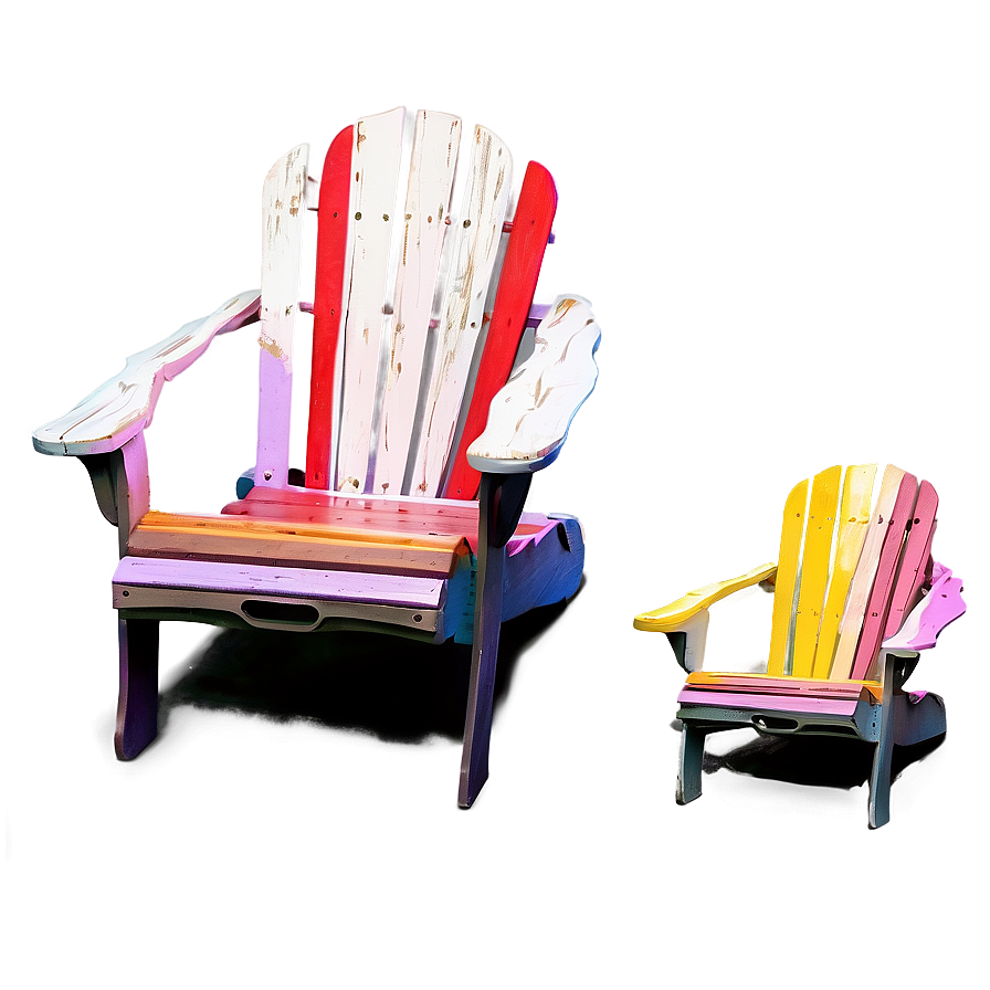 Painted Adirondack Chair Png 37