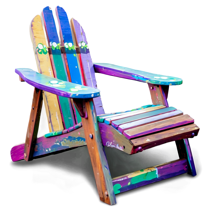 Painted Adirondack Chair Png Ldu80