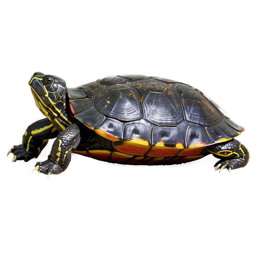 Painted Turtle Basking Png Cuo